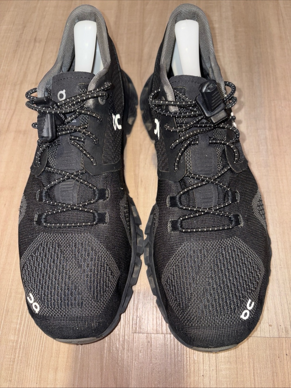 On Cloud X Women's Black Mesh Running Shoes  Size 10 Triple Black -FULLY CLEANED